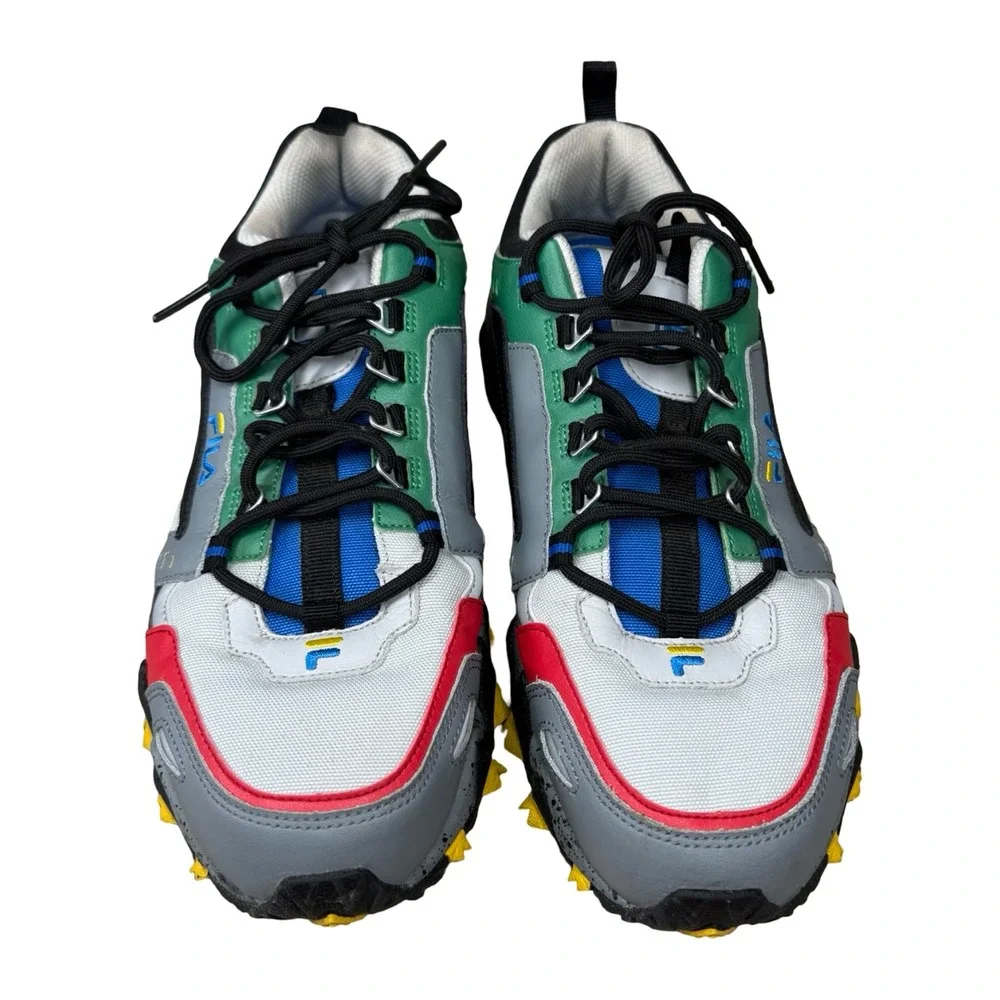 Fila Oakmont TR Mens Sneakers Multi Color Trail Shoes 1JM01565-051 Size 10.5